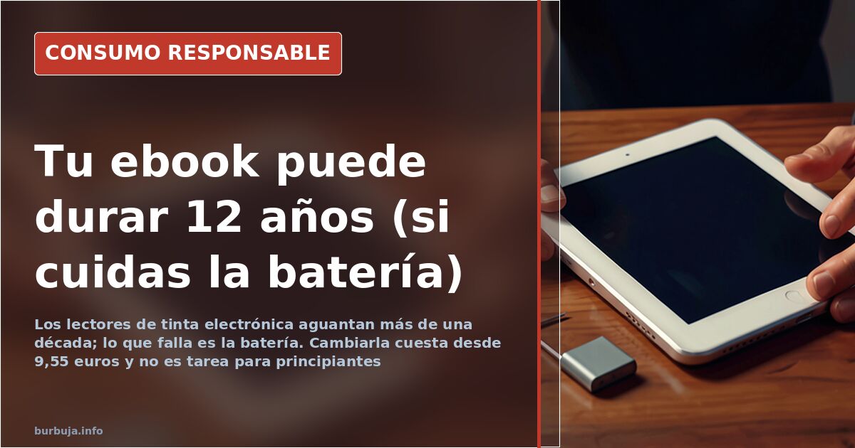 Kindle de 12 años y baterías que se cambian: la vida real de un ebook