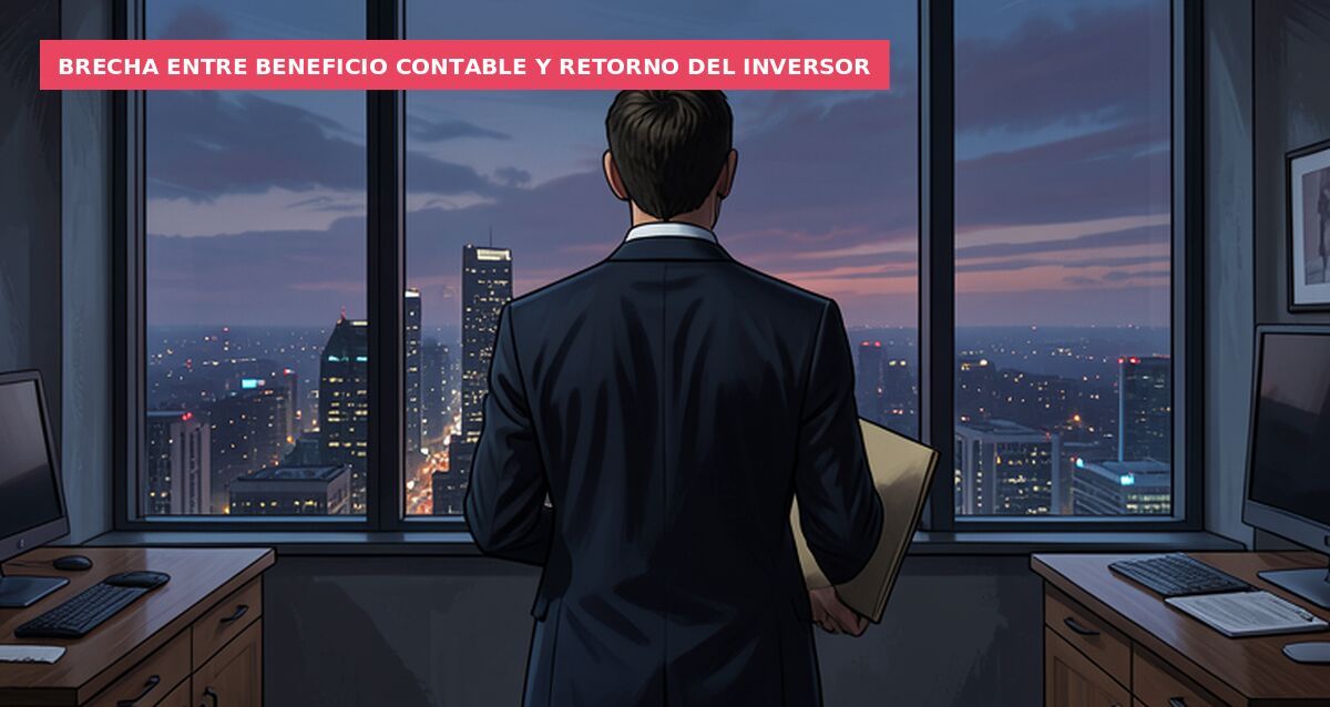 Brecha entre beneficio contable y retorno del inversor