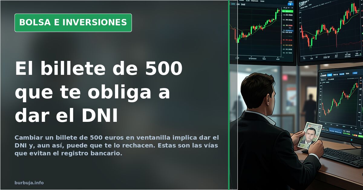 Exchanging a 500 euro note: the ID banks ask for and ways to avoid it