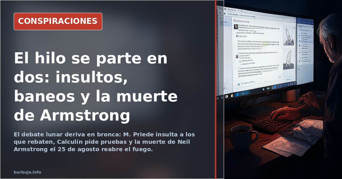 El hilo se parte en dos: insultos, baneos y la muerte de Armstrong
