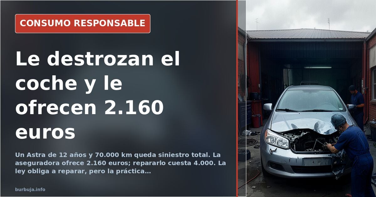 Written off: €2,160 for an Opel Astra that can't be replaced