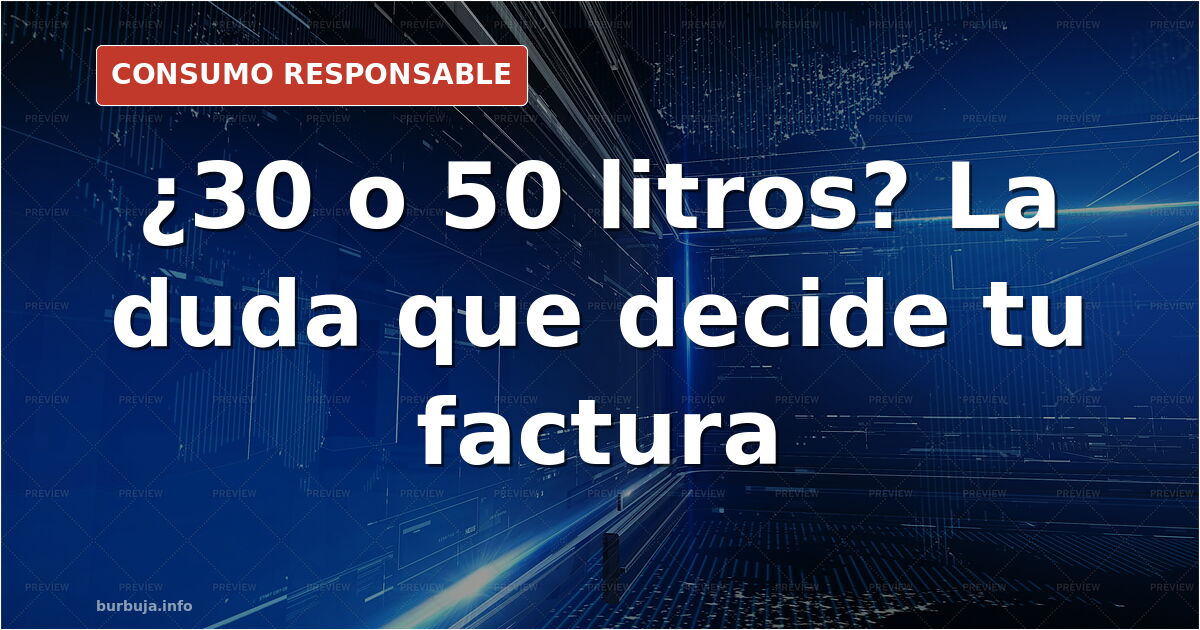 Termo eléctrico de 50 litros instalado en un cuarto de baño junto a la ducha