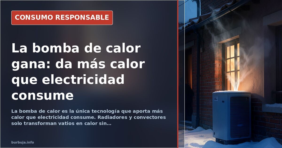 Radiador eléctrico de aceite junto a una unidad exterior de bomba de calor para calentar la casa en invierno