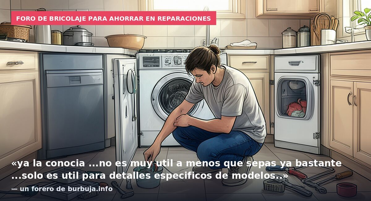Foro de bricolaje para ahorrar en reparaciones: «ya la conocia ...no es muy util a menos que sepas ya bastante ...solo es util para detalles especificos de modelos..» — un forero de burbuja.info