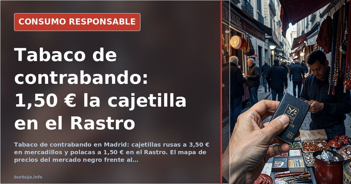 Geschmuggelte Zigaretten in Madrid: von 3,50 € auf 1,50 € pro Schachtel