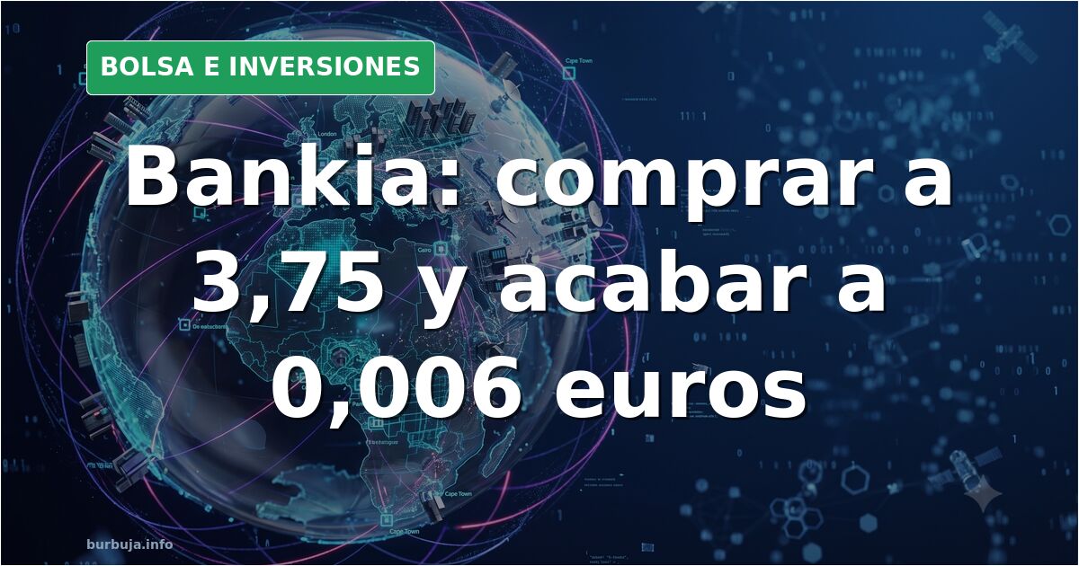 Gráfico de cotización de acciones bancarias en terminal financiera con velas rojas y verdes sobre fondo oscuro