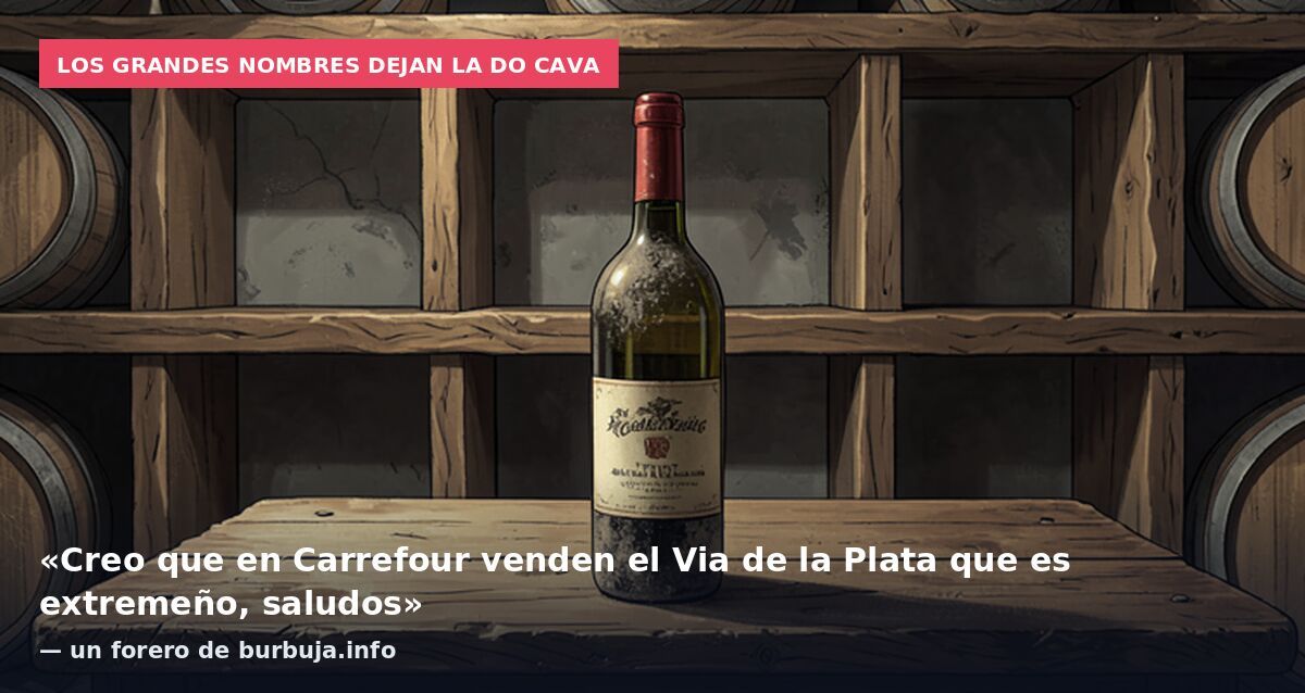 Los grandes nombres dejan la DO Cava: «Creo que en Carrefour venden el Via de la Plata que es extremeño, saludos» — un forero de burbuja.info