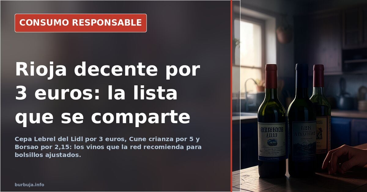 Rioja under 5 euros: the wines Reddit recommends