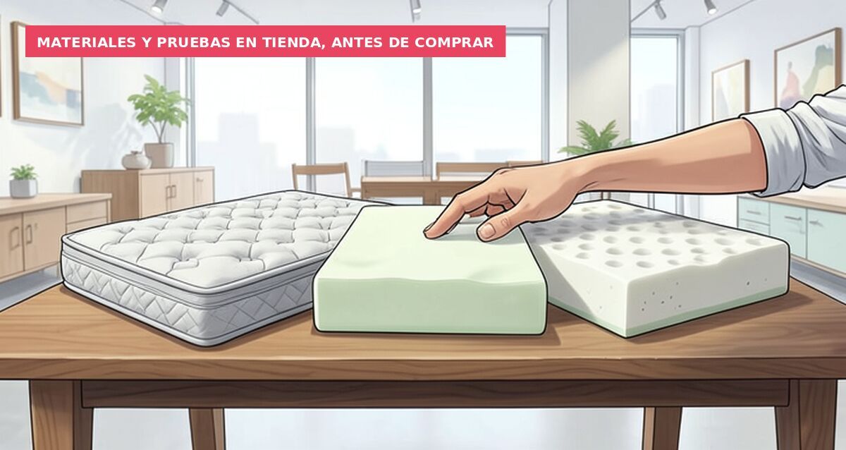 Materiales y pruebas en tienda, antes de comprar