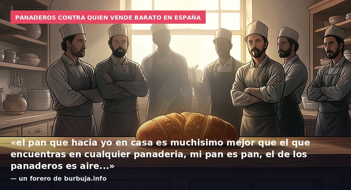 Panaderos contra quien vende barato en España: «el pan que hacia yo en casa es muchisimo mejor que el que encuentras en cualquier panaderia, mi pan es pan, el de los panaderos es aire...» — un forero de burbuja.info