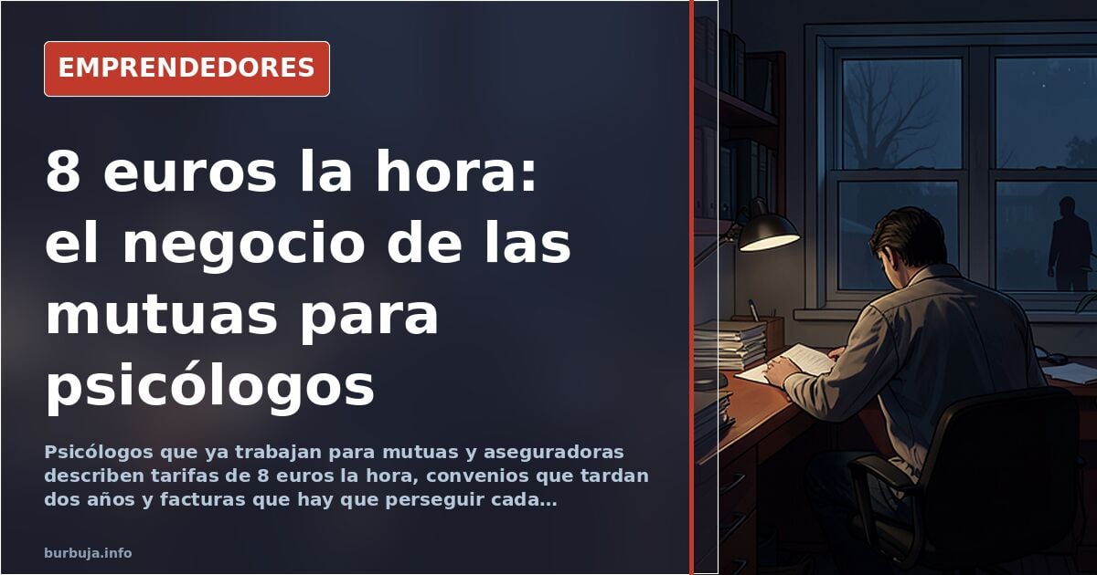 Working for a Spanish mutua: 8 euros an hour and two years of paperwork