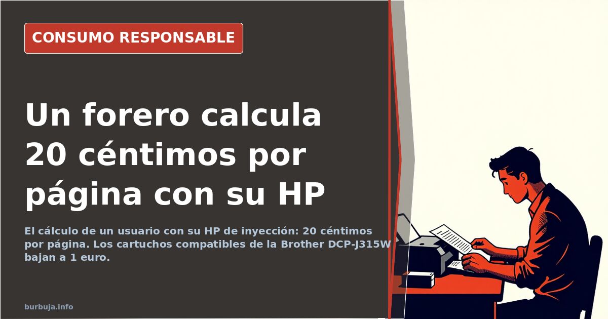«La tinta cuesta más que la máquina», según un forero