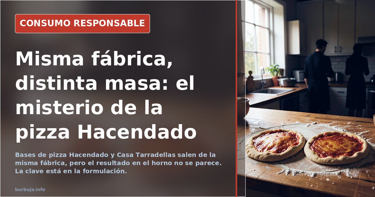 Base Hacendado y Casa Tarradellas: misma fábrica, distinta masa