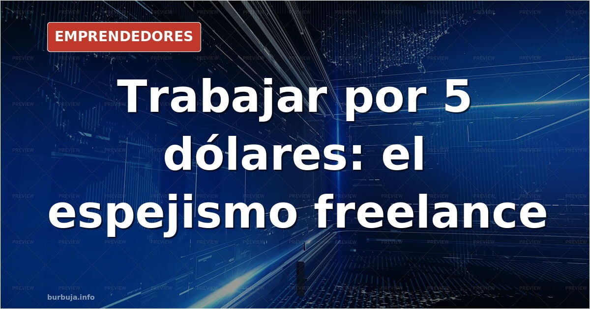 Pantalla de ordenador con una plataforma de trabajo freelance mostrando ofertas de proyectos y tarifas por hora