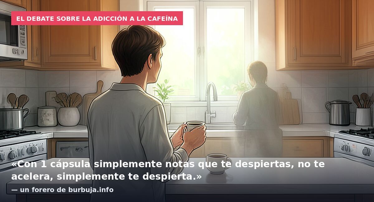 El debate sobre la adicción a la cafeína: «Con 1 cápsula simplemente notas que te despiertas, no te acelera, simplemente te despierta.» — un forero de burbuja.info