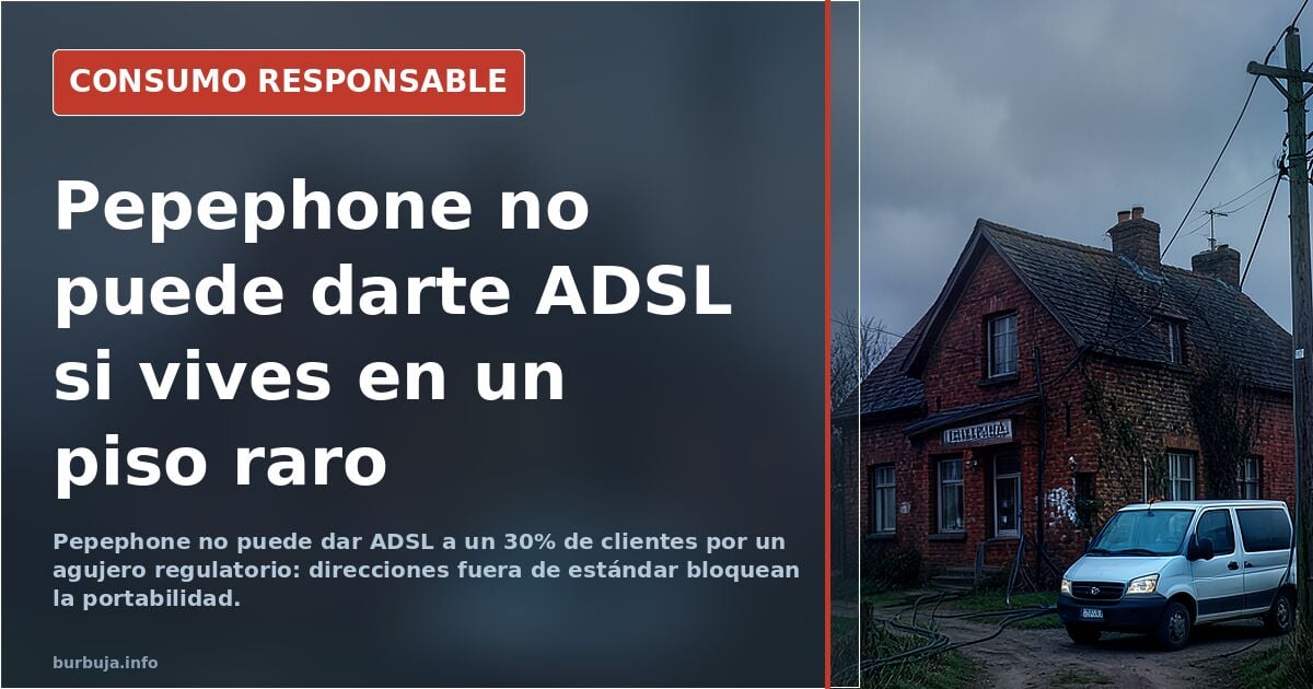 Regulierungsloch verhindert ADSL von Pepephone für 30 % der Kunden