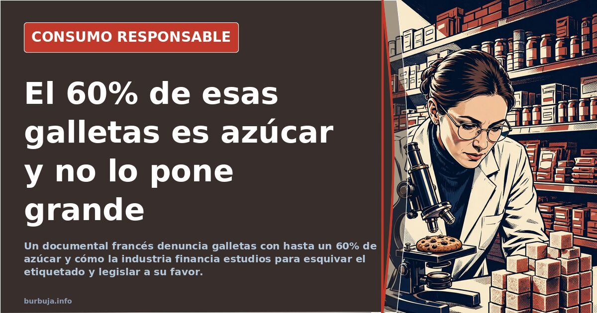 Sobredosis de azúcar: galletas de súper con un 60% de azúcar