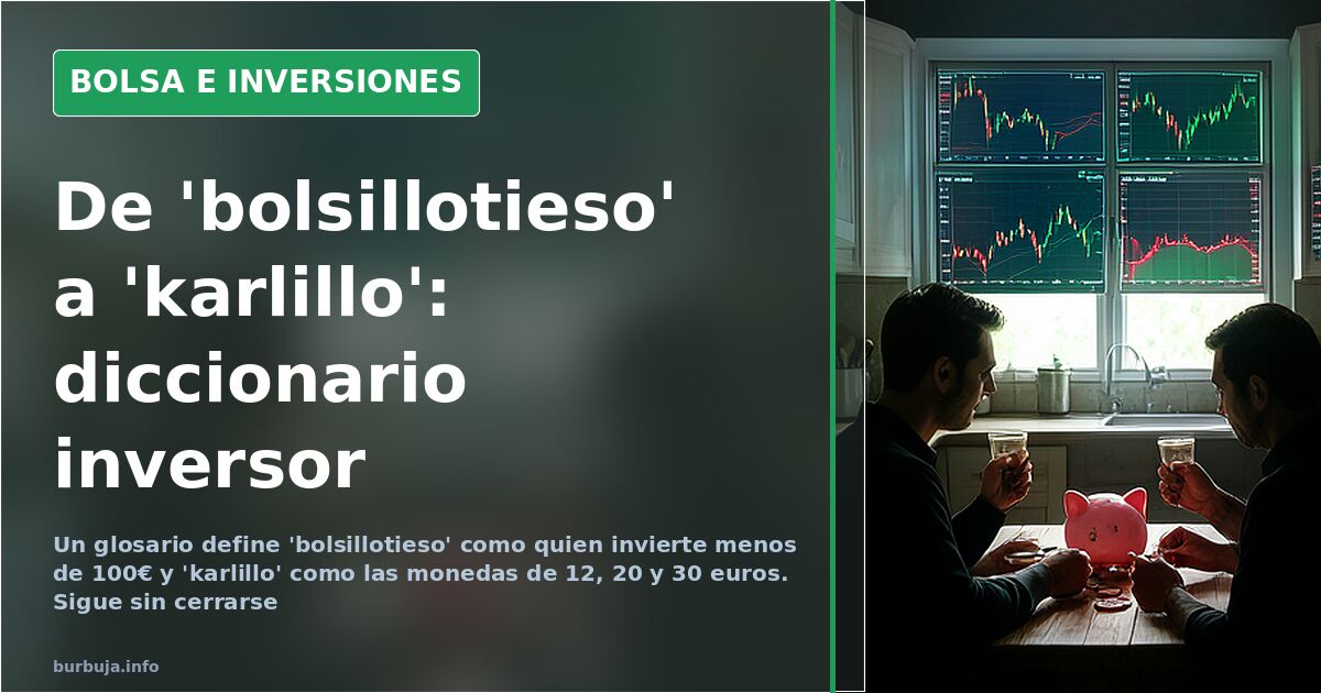 De 'bolsillotieso' a 'karlillo': glosario del inversor español