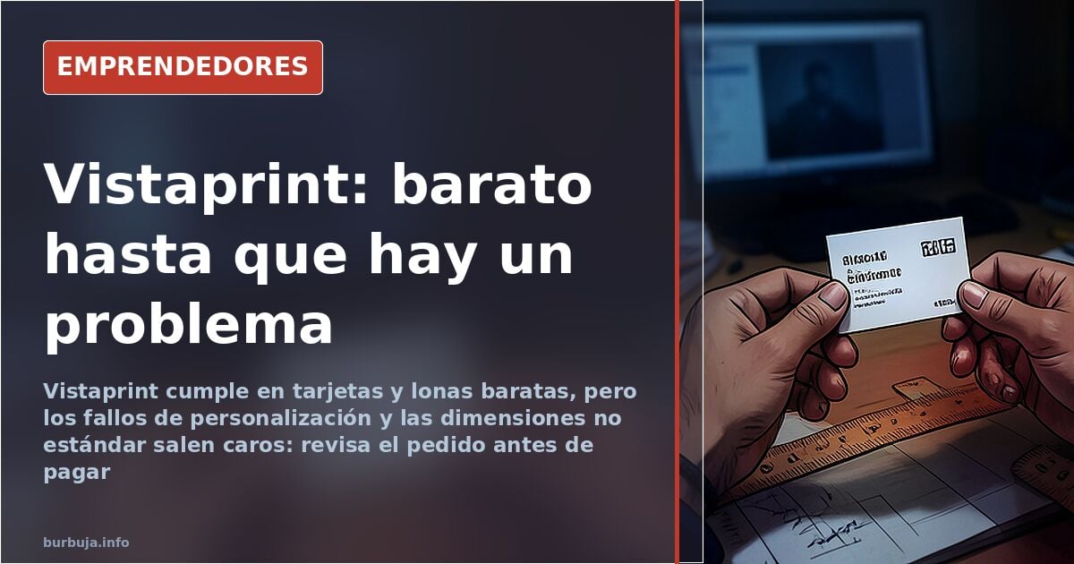 Vistaprint: cheap for the basics, costly when something goes wrong