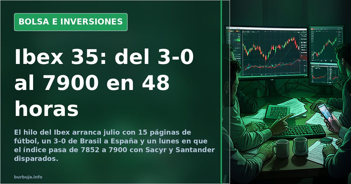 Ibex 35: del 3-0 al 7900 en 48 horas