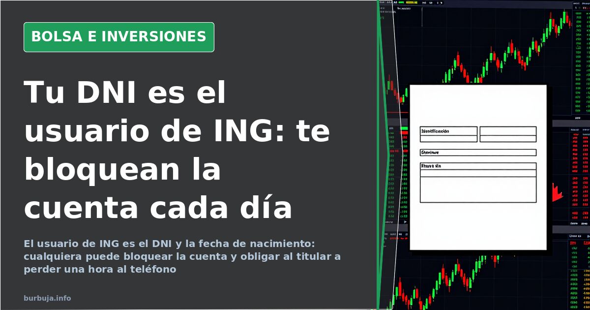 ING usa el DNI como usuario y cualquiera puede bloquear la cuenta