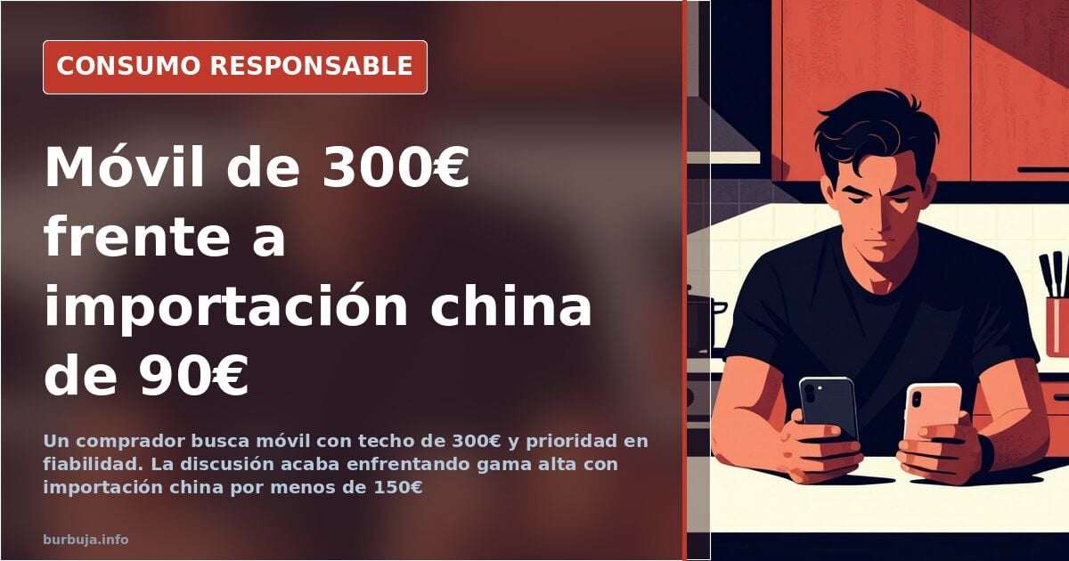 Móvil de 300€ o de 90€: ¿hacen lo mismo?