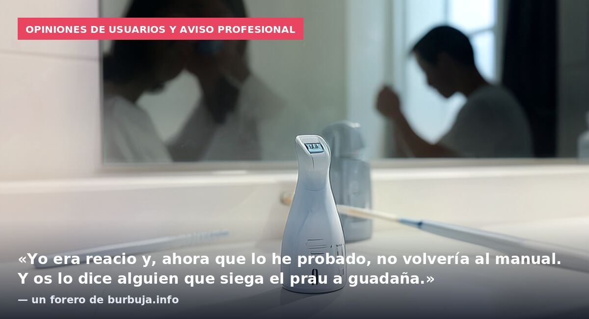 Opiniones de usuarios y aviso profesional: «Yo era reacio y, ahora que lo he probado, no volvería al manual. Y os lo dice alguien que siega el prau a guadaña.» — un forero de burbuja.info