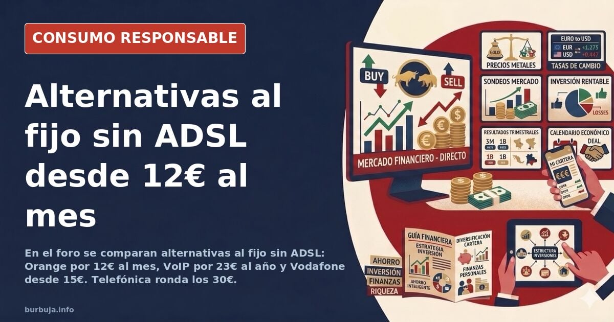 Landline without ADSL: alternatives from €12 or €23 a year