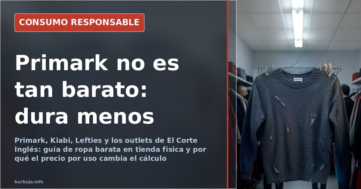 Billige Kleidung im Laden: Primark, Kiabi und El Corte Inglés Outlets