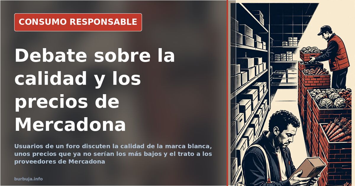 Usuarios debaten la calidad y los precios de Mercadona
