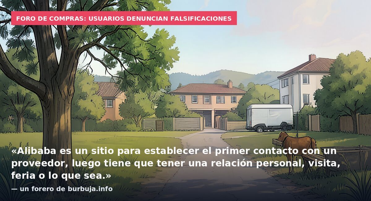 Foro de compras: usuarios denuncian falsificaciones: «Alibaba es un sitio para establecer el primer contacto con un proveedor, luego tiene que tener una relación personal, visita, feria o lo que sea.» — un forero de burbuja.info