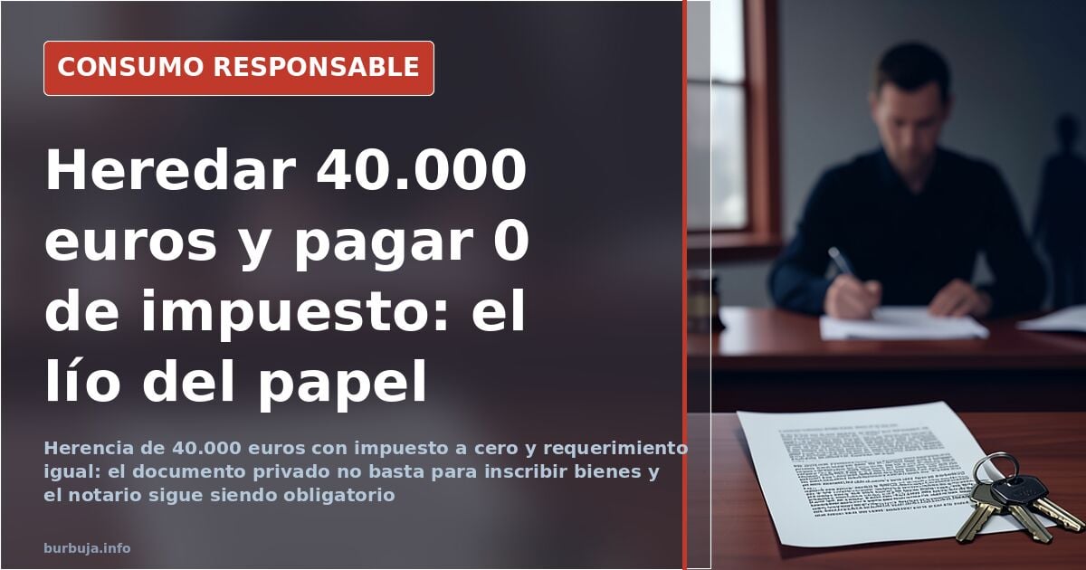 40.000 Euro Erbe in Spanien: Privatschriftliche Urkunde oder Notar?
