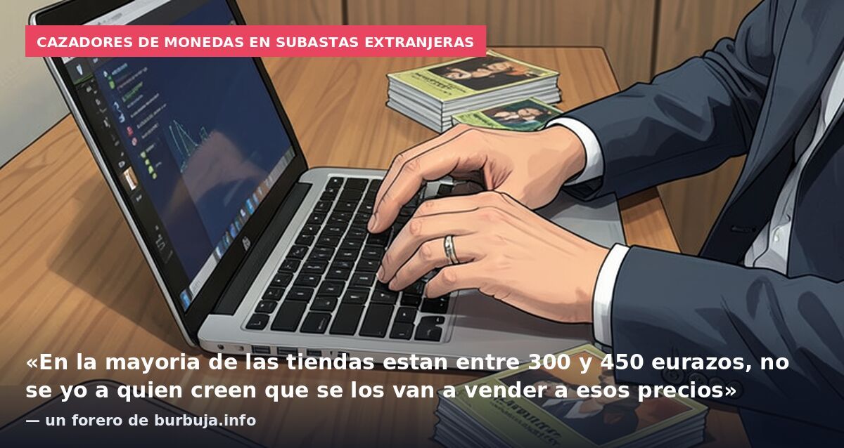 Cazadores de monedas en subastas extranjeras: «En la mayoria de las tiendas estan entre 300 y 450 eurazos, no se yo a quien creen que se los van a vender a esos precios» — un forero de burbuja.info