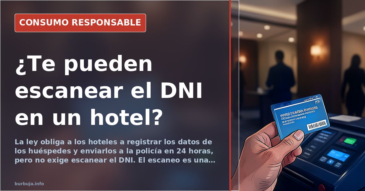 Hotels: scanning your ID isn't mandatory, only recording your details