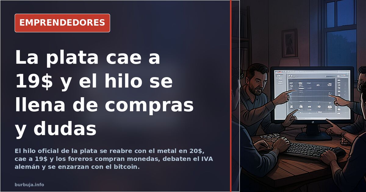 La plata cae a 19$ y el hilo se llena de compras y dudas