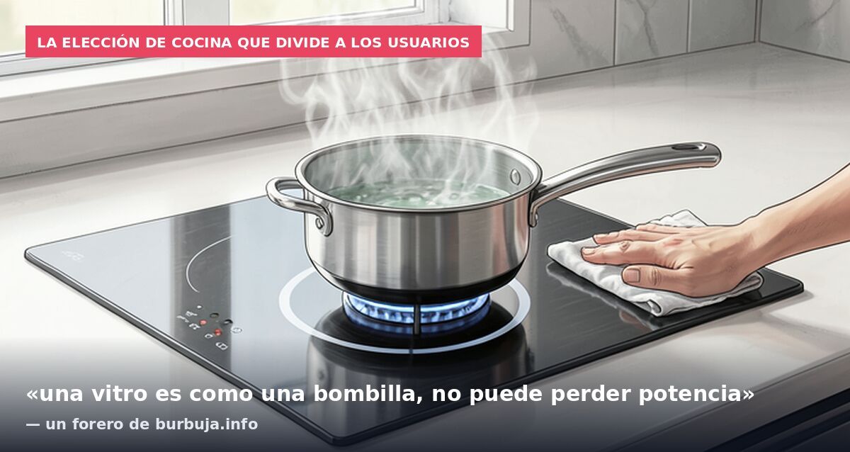 La elección de cocina que divide a los usuarios: «una vitro es como una bombilla, no puede perder potencia» — un forero de burbuja.info