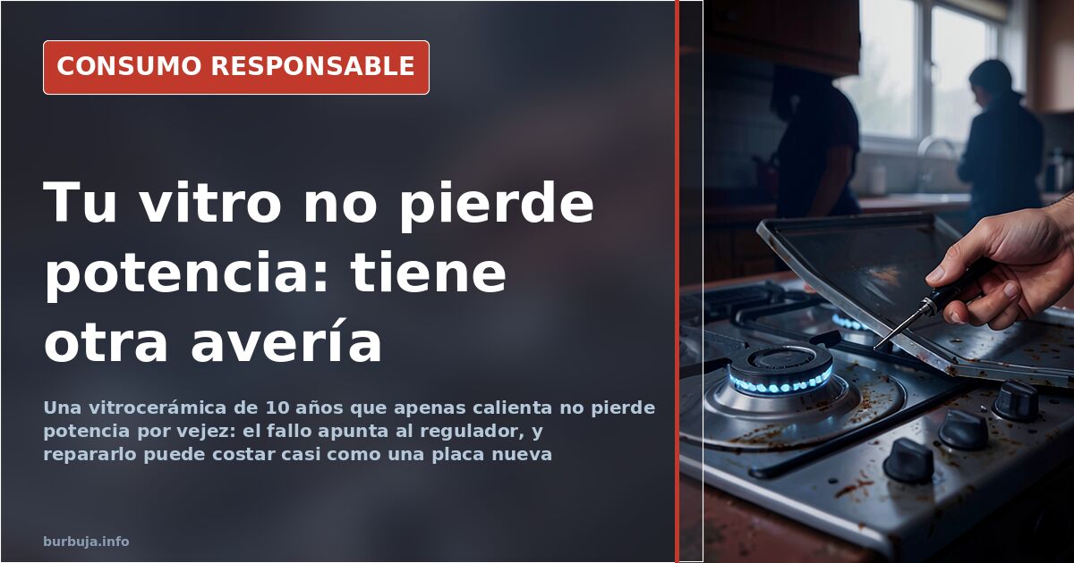 Glass-ceramic hob barely heats: age isn't the problem