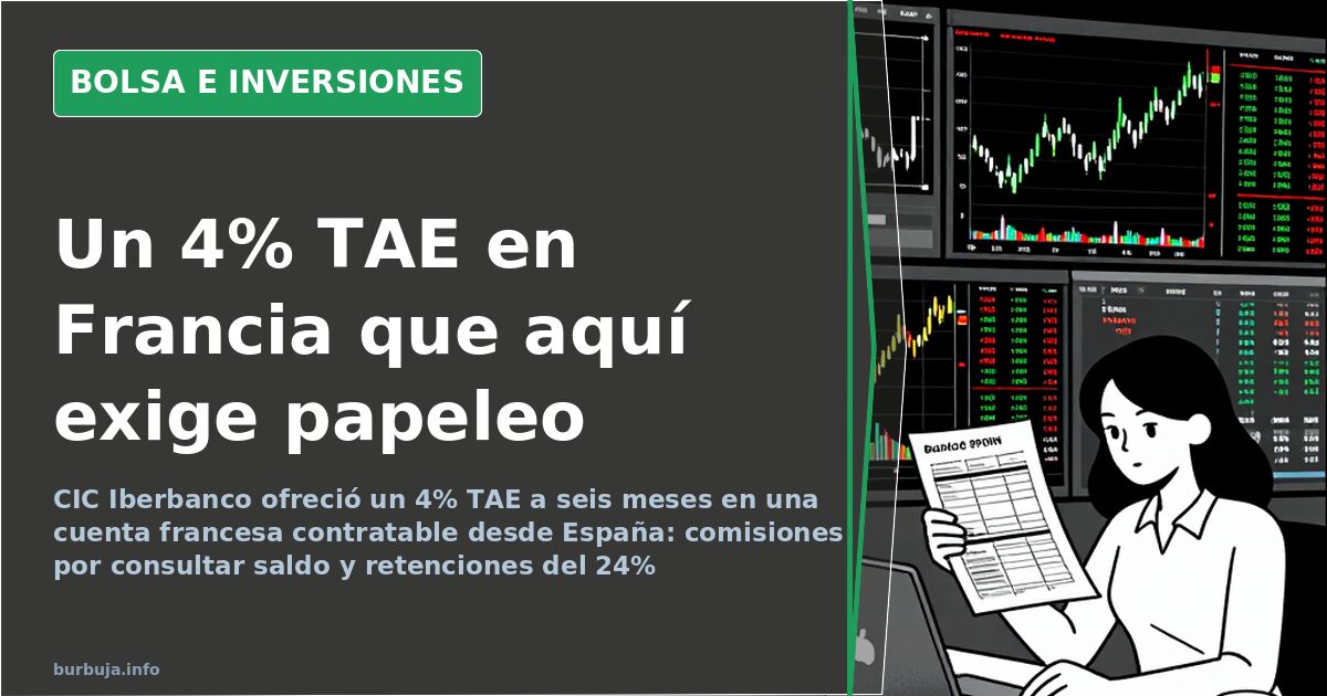 Cuenta ahorro al 4% TAE en Francia sin ser residente