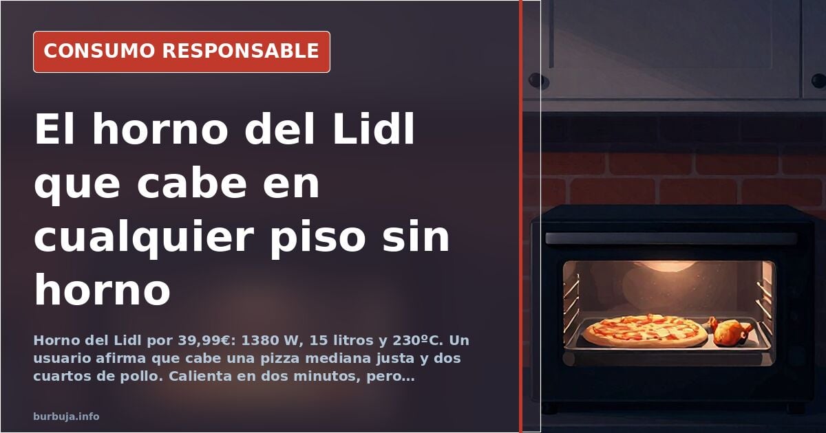 Lidl-Backofen für 39,99 €: Da passt gerade mal eine Pizza rein