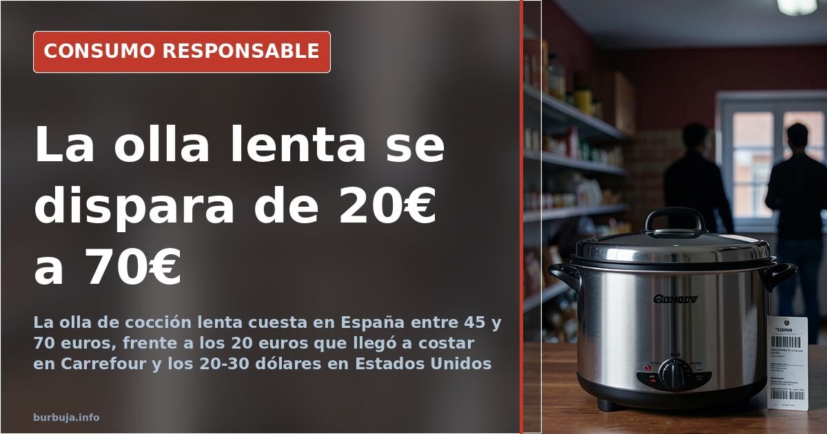 The slow cooker Carrefour sold for €20 now costs up to €70 in Spain