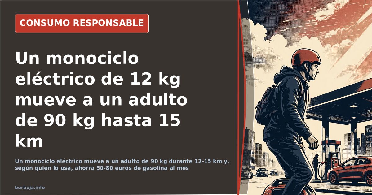 Persona circulando sobre un monociclo eléctrico solowheel por una acera urbana junto a viandantes