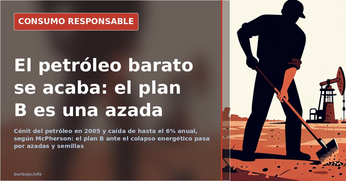 Azadas y semillas: el plan B ante el fin del petróleo barato
