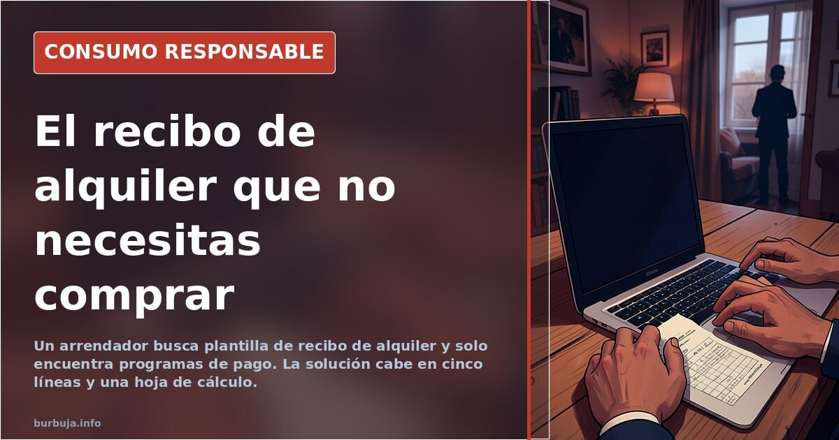 Plantilla de recibo de alquiler para local comercial con número, fecha, cantidad y firma del arrendador