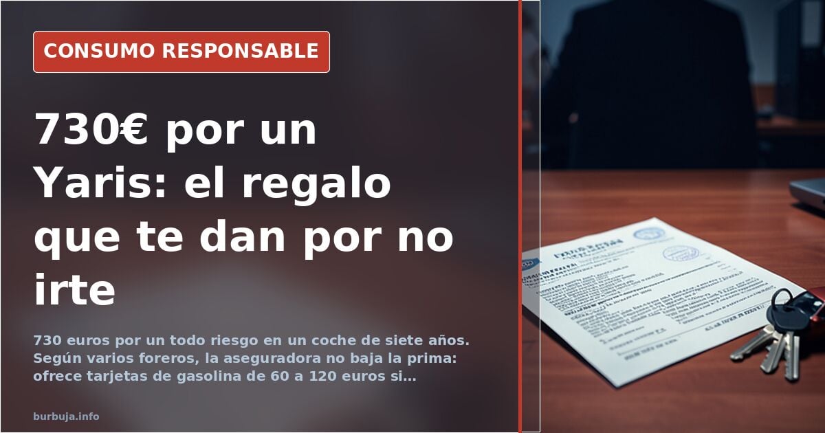 Renegotiating car insurance in Spain: €730 premium, fuel card as a sweetener