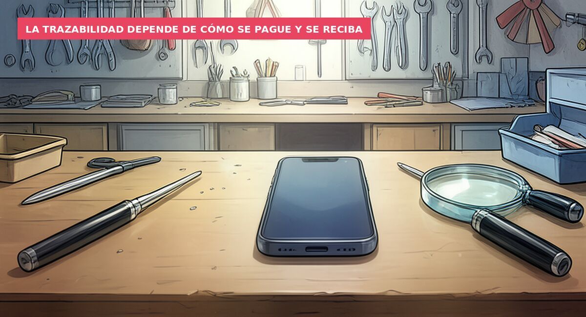 La trazabilidad depende de cómo se pague y se reciba