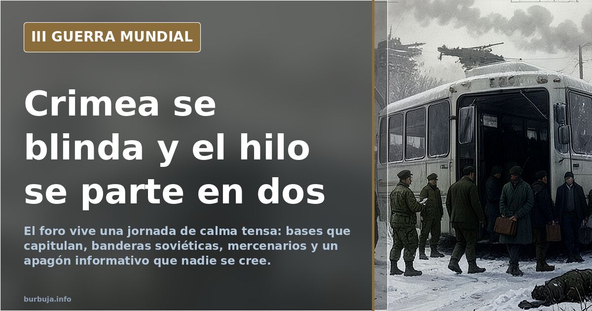 Crimea se blinda y el hilo se parte en dos