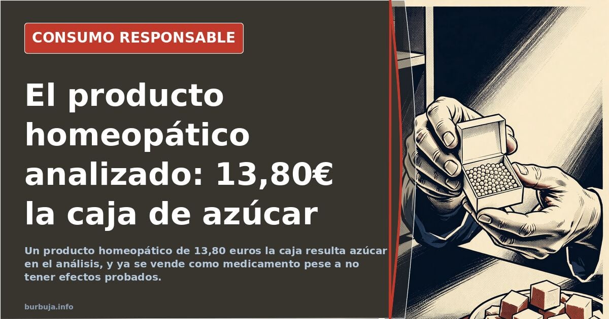 Homeopathy in Spain: Sugar pills sold as medicine for €13.80