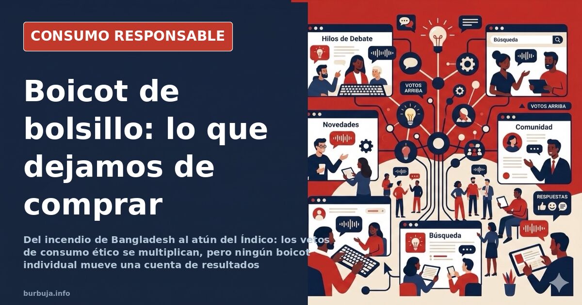 Etiqueta de ropa con el país de fabricación y carrito de la compra, símbolo del consumo ético y los vetos personales