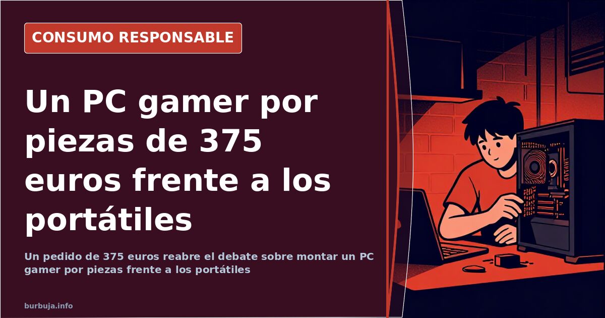 Componentes de un PC por piezas antes del montaje: placa base, procesador Athlon, tarjeta gráfica HD 7770 y módulos DDR3