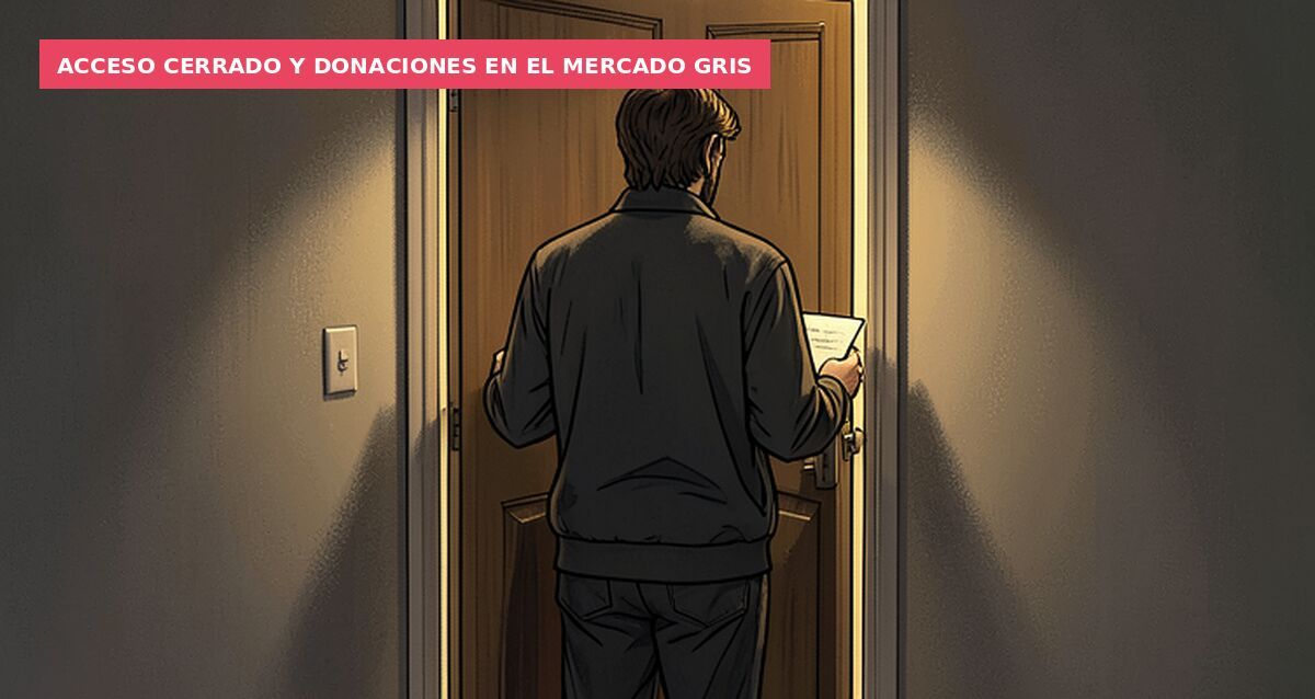 Acceso cerrado y donaciones en el mercado gris